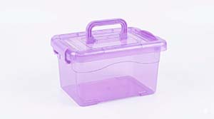 Loncherita transparente morado lavanda de 1kg